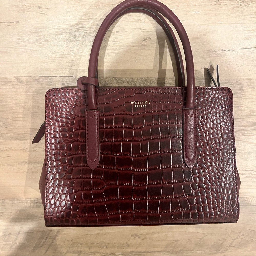 Radley London bag Deep Red Croc-Embossed
